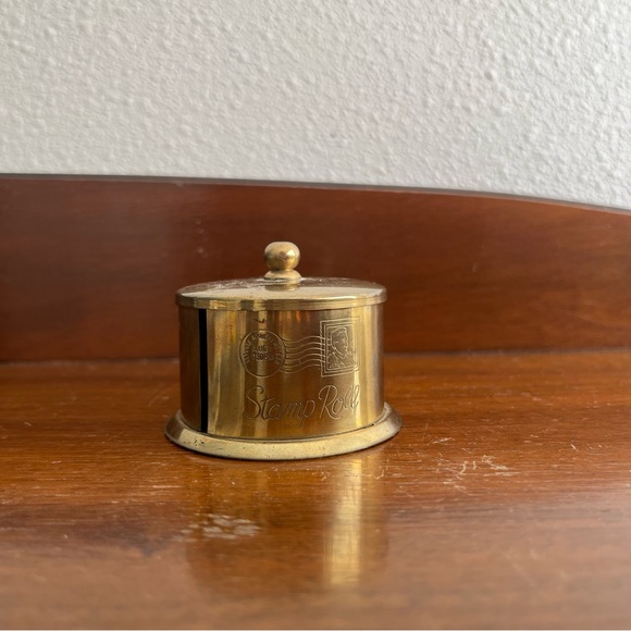 Accents Vintage Brass Stamp Roll Holder Poshmark